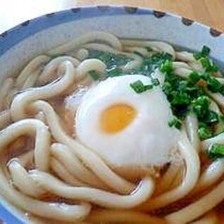 レンジでカンタン☆　温玉うどん